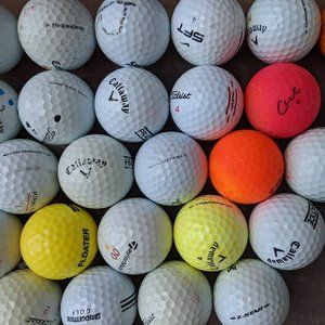 Golf Balls-36 Practice/Shag mix Titleist, TopFlite, TaylorMad Callaway, Nike   B
